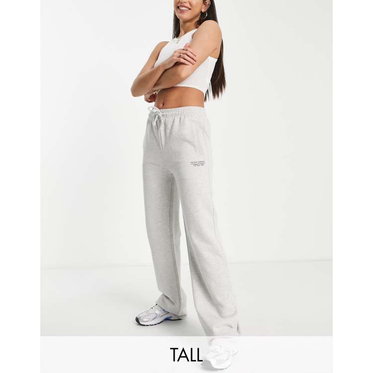 Tall Grey Wide Leg Joggers