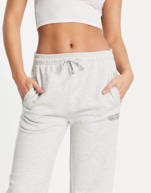 Tall Grey Wide Leg Joggers