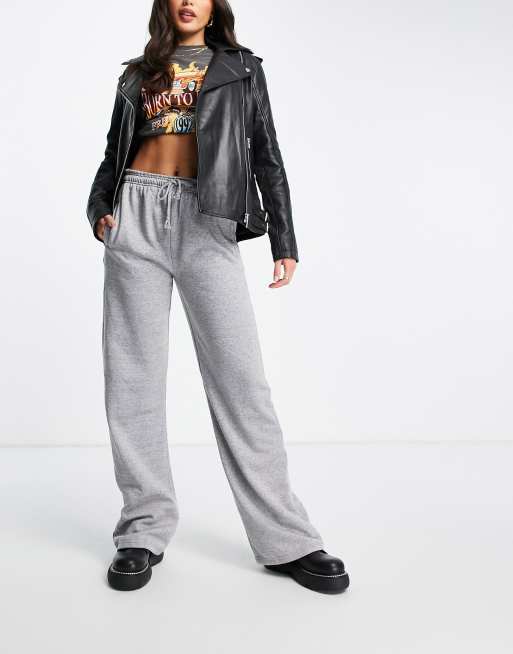 Topshop Tall straight leg sweatpants in gray