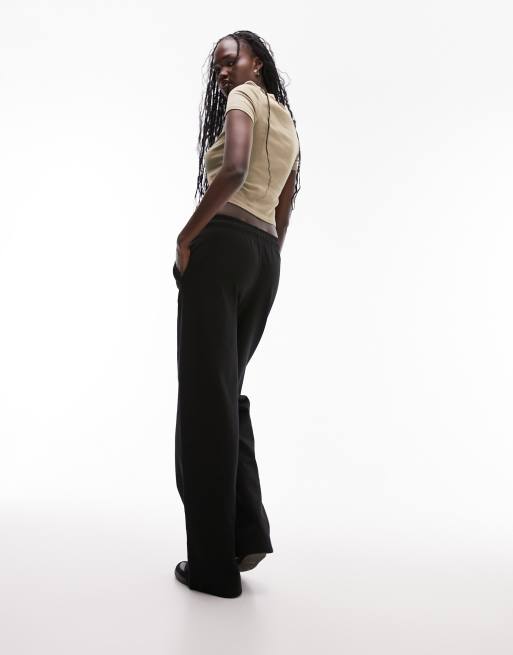 Topshop Tall – Svarta joggingbyxor med raka ben , 4 av 5