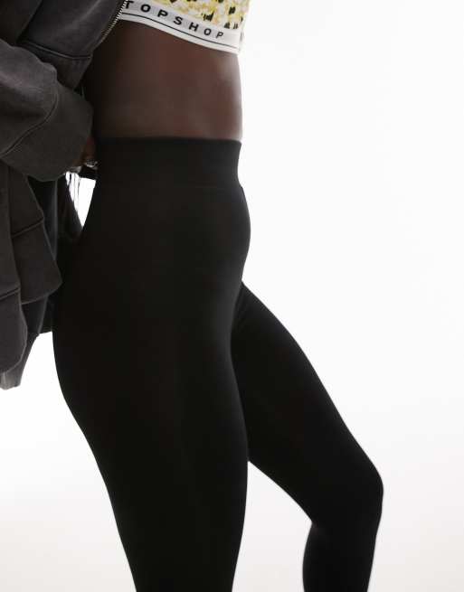 Topshop – Tall – Svarta leggings med hög midja, 2 av 4