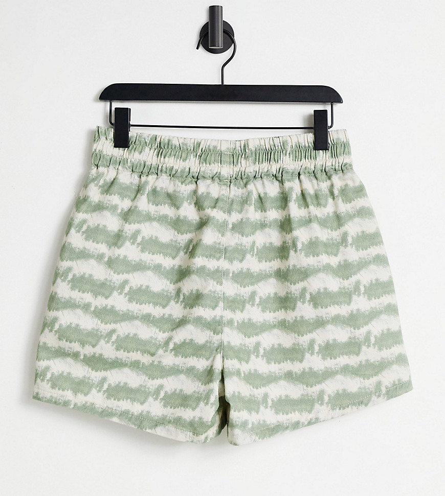 Topshop Tall tie dye shorts - part of a set-Multi