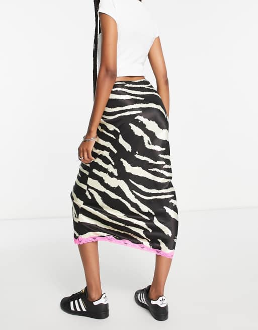 Zebra print skirt outlet asos