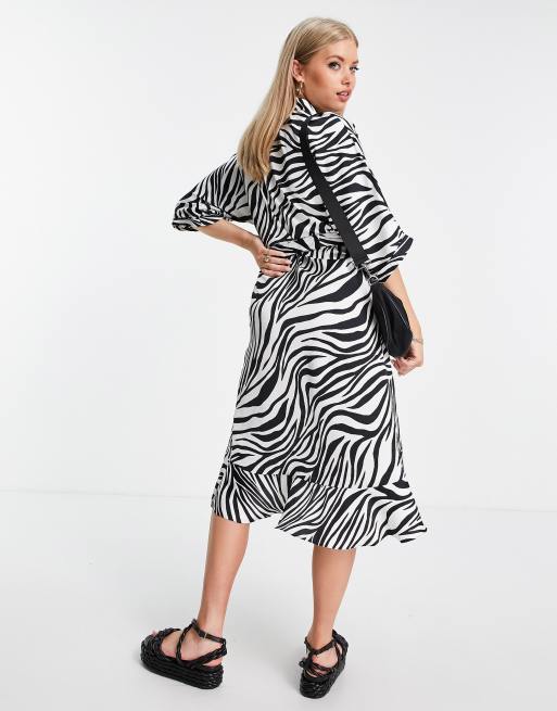 Topshop zebra 2025 shirt dress