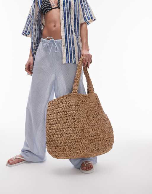 Topshop - Tana - Cabas oversize en paille naturelle, 3 de 4