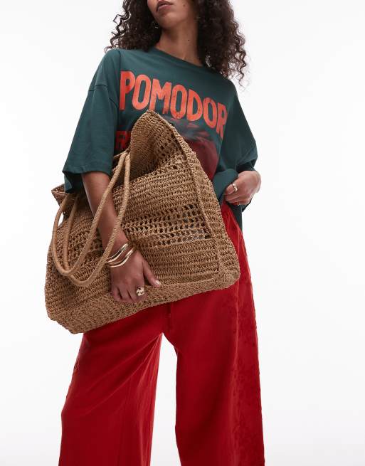Topshop - Tania - Tote bag en paille - Naturel, 2 de 4