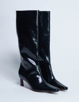 Topshop - Tanya - Bottes montantes à bout pointu - Noir