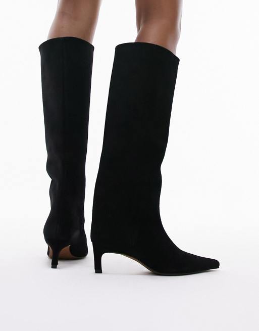 Topshop black suede clearance boots