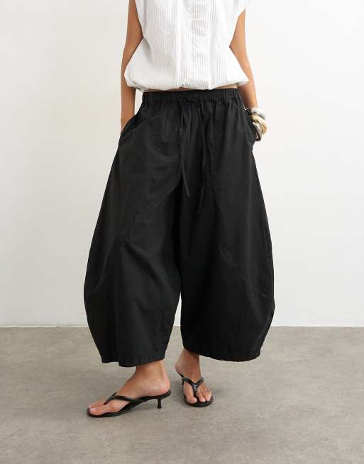 Topshop technische horseshoe-broek in zwart, 2 van 5