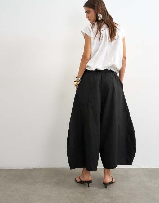 Topshop technische horseshoe-broek in zwart, 5 van 5