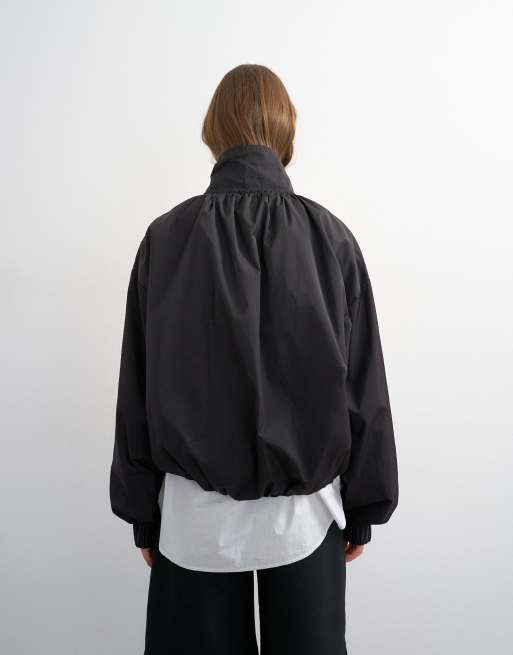 Topshop techy windbreaker in black, 4 of 4