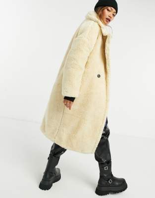 topshop teddy coat