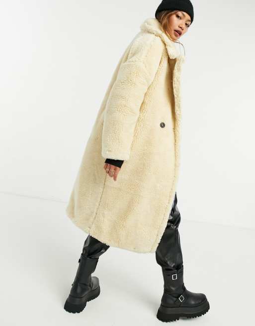 Topshop petite hotsell teddy coat