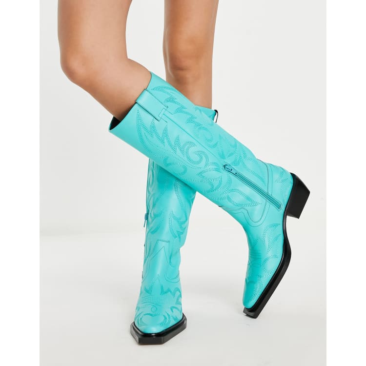 Tiffany blue hot sale cowboy boots