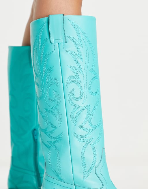 Turquoise boots clearance for sale