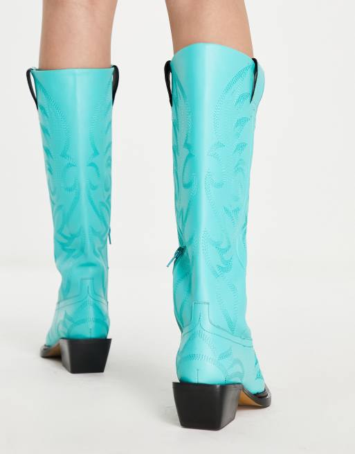 Turquoise store boots womens