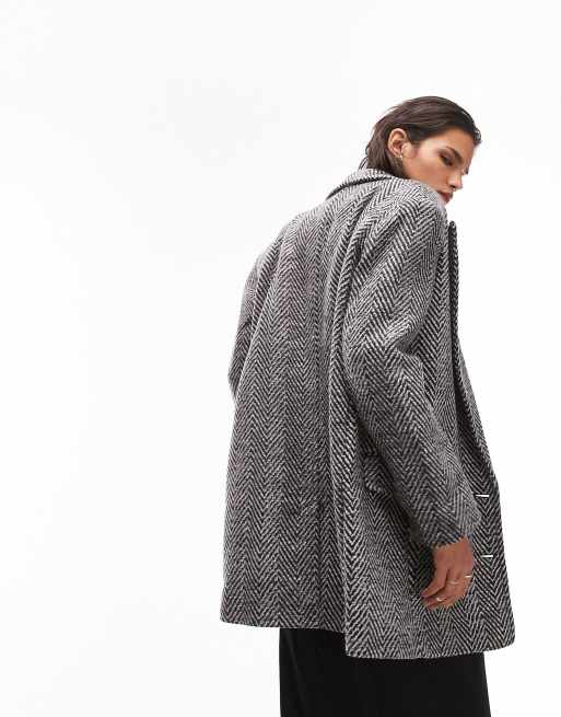 Topshop 2025 houndstooth coat