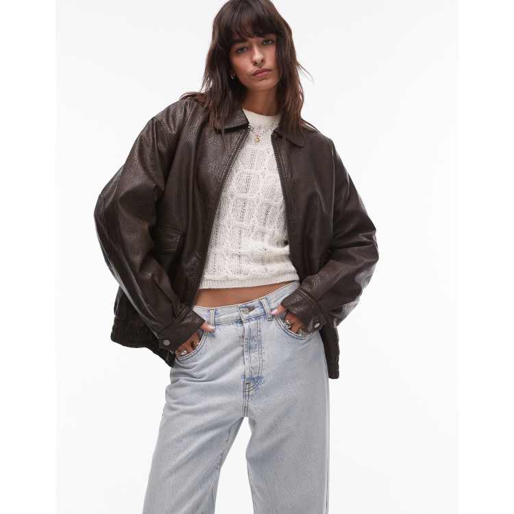 ★SCULPTOR★ Emboss Faux Leather Bomber Ivory SC24A101IV MUSINSA | SCULPTOR Emboss Faux Leather Bomber Ivory