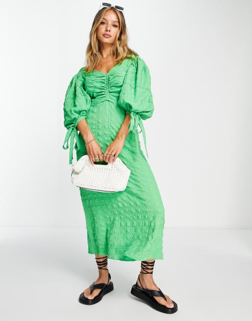 Top shop green on sale dress