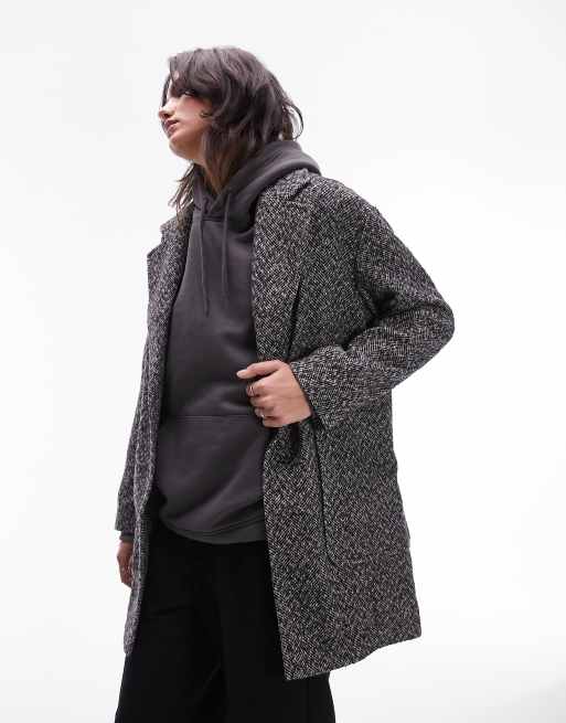 Textured coat sale