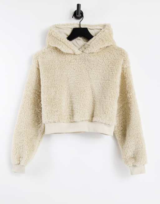 Teddy store textured hoodie