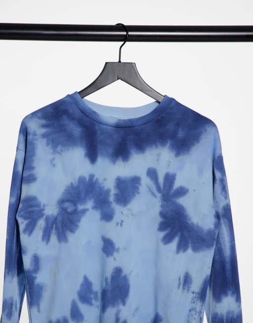 Blue bleached sweatshirt new arrivals