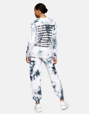 Topshop blue tie dye joggers hotsell