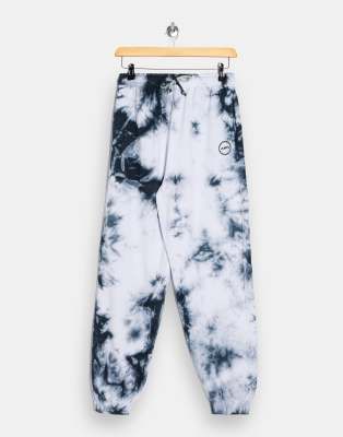 Topshop tie dye joggers in grey