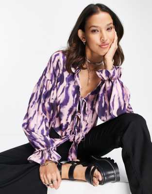 purple bed jacket