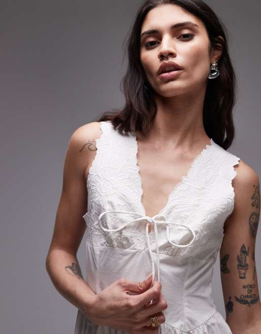 topshop white embroidered dress Mirabel Madrigal Deluxe Tween/Adult Costume Large (12-14) main image 1