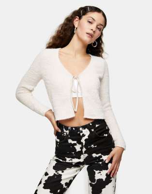 topshop fluffy cardigan