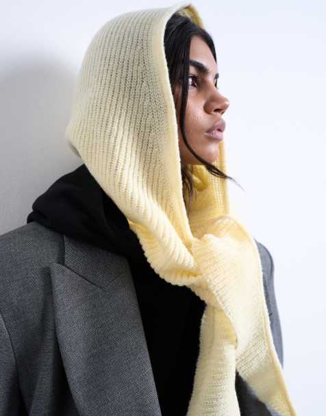 Topshop – Tie – Ljusgul balaclava - view 1