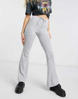 tie flare pants