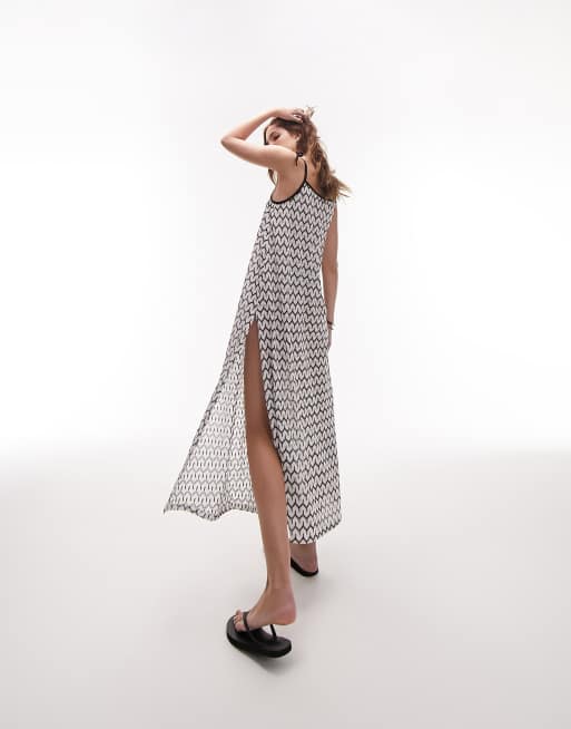 Topshop polka dot outlet maxi dress