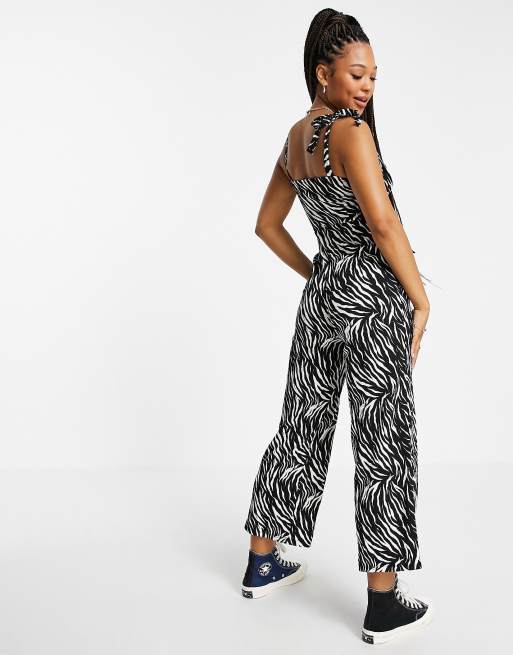 Topshop store zebra jumpsuit