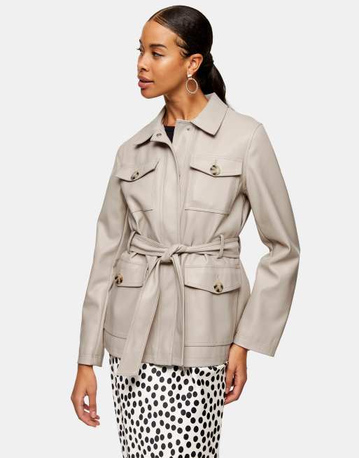 Topshop beige clearance jacket