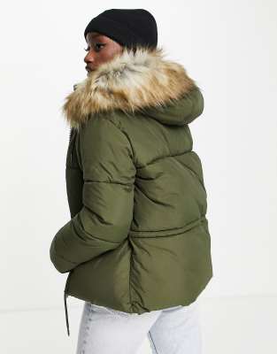 khaki padded jackets