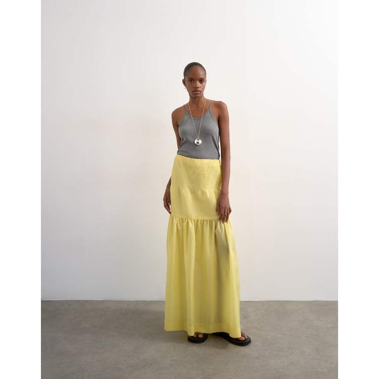 【L'Appartement】 TIERED SKIRT 209345817-1-yellow?$n_750w$&