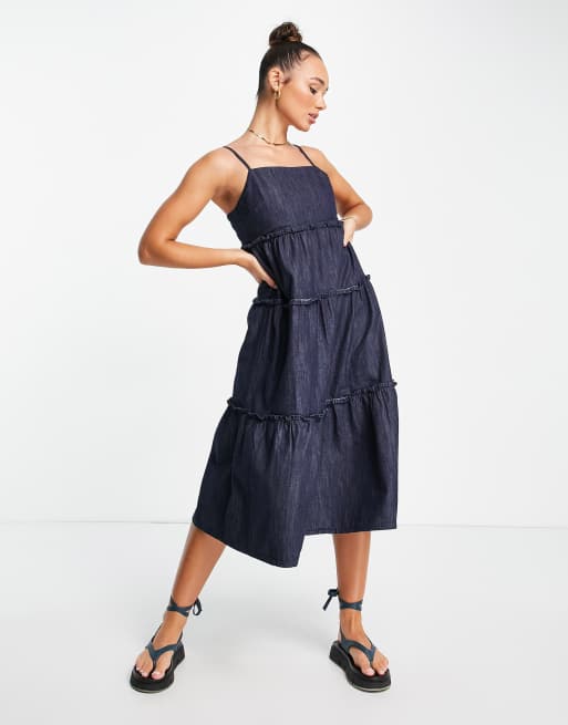 Topshop denim hotsell midi dress