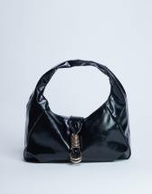 Topshop Tilly metal hardware slouchy tote bag in black