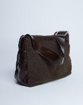 Topshop Toby tubular handle tote bag in black