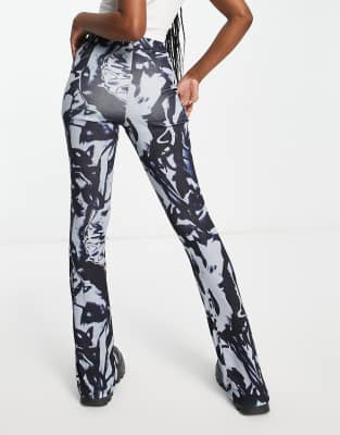 topshop cow print pants