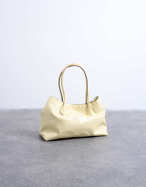 Topshop - Toby - Lysegul tote-taske med hank, 2 af 4
