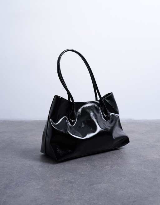 Topshop Toby tubler handle tote bag in black ASOS