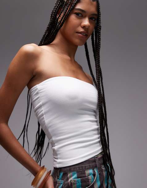 Topshop - Top a fascia bianco - view 1