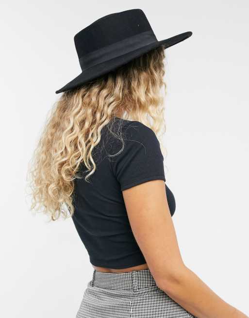Topshop - Top a portafoglio a coste nero, 2 di 4