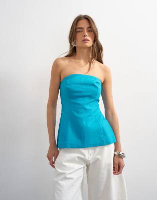 Top bandeau ajusté - Bleu sarcelle 46