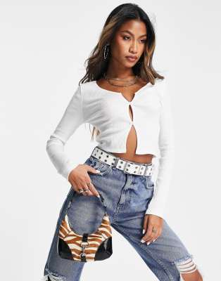 Top Manches Longues Topshop Taille 14 Avec Slogan "Romantique" - Occasion En Très Bon état