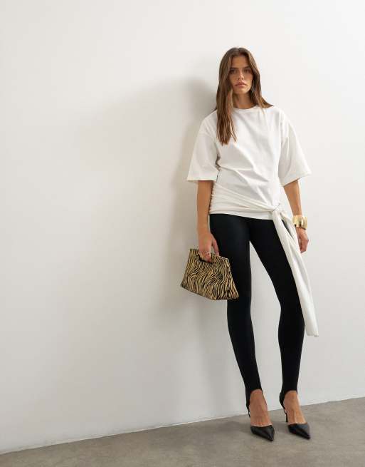Topshop - Top cache-cœur noué à la taille - Ivoire, 2 de 4