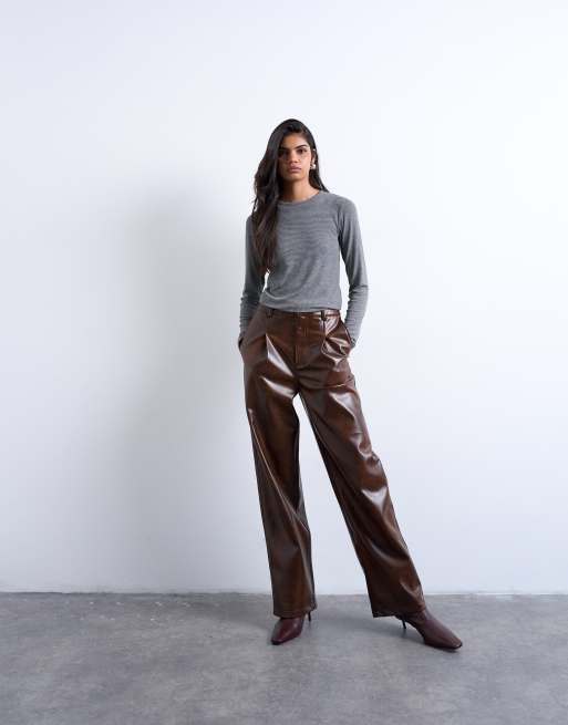Topshop - Top côtelé à manches longues de qualité supérieure - Gris chiné, 2 de 4